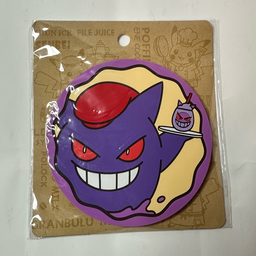 Pokémon Cafe 2023 Tokyo Gengar rubber coaster